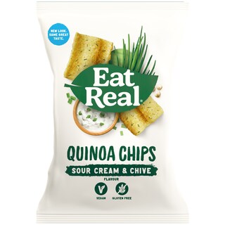 Eat Real | Quinoa Chips cu aroma de smantana si arpagic 30g
