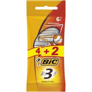 Bic | Aparat de ras de unica folosinta cu 3 lame Sensitive 4 bucati