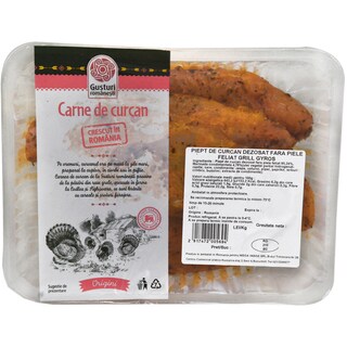 Gusturi romanesti | Piept de curcan fara piele, feliat