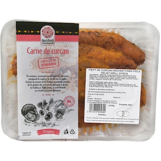 Gusturi romanesti | Piept de curcan fara piele, feliat
