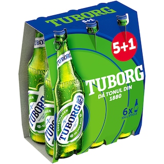 Tuborg | Bere blonda  5+1x0.33L