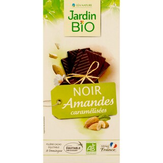 Jardin Bio' | Ciocolata eco neagra cu migdale 100g