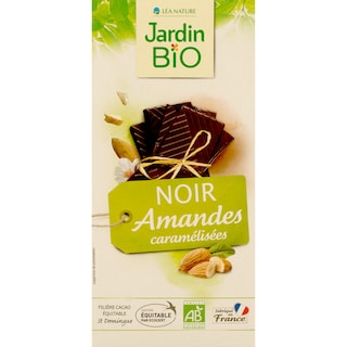 Jardin Bio' | Ciocolata eco neagra cu migdale 100g