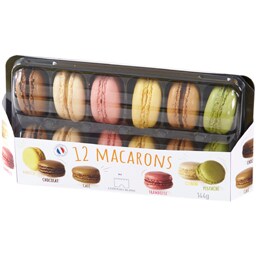 Mini macarons asortate 144g