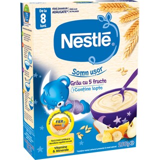 Nestle | Cereale Somn usor Grau cu 5 fructe, de la 8 luni 250g