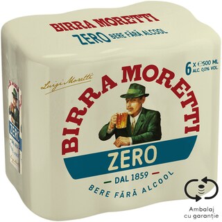 Birra Moretti | Bere fara alcool 6x0.5L