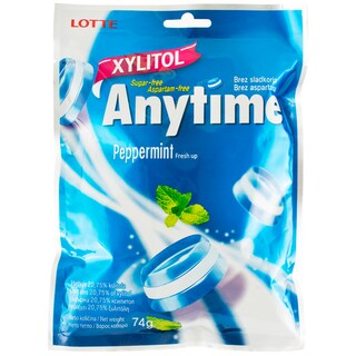 Anytime | Bomboane cu xylitol aroma peppermint 74g