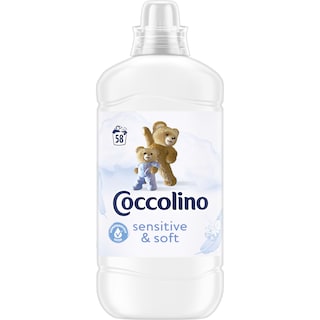 Coccolino | Balsam pentru rufe Sensitive & Soft, 58 spalari, 1.45L
