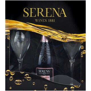 Serena | Prosecco rose brut 0.75L + 2 pahare