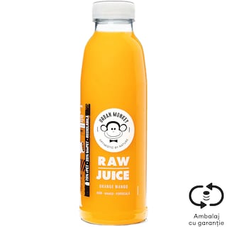 Urban Monkey | Suc presat la rece portocale si mango 500ml
