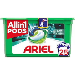 Ariel | All in 1 Pods | Detergent +Lenor Unstoppables 25 capsule