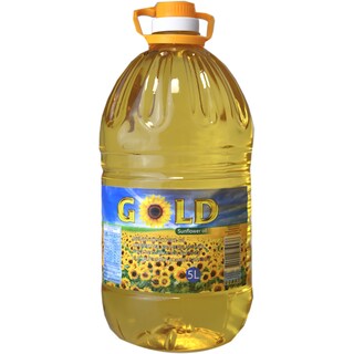 Gold | Ulei rafinat de floarea-soarelui 5L