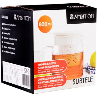 Ambition | Carafa termorezistenta cu infuzor 800ml Nordic