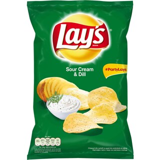 Lay's | Chips cu aroma de smantana si marar 245g