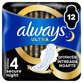 Always | Ultra | Absorbante Ultra Secure Night 12 bucati