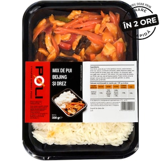 Poli | Mix de pui Beijing si orez 330g
