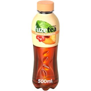 Fuzetea | Ceai negru Zero zahar, cu suc de piersici & trandafiri 500ml