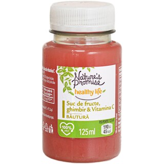Nature's Promise Healthy Life | Suc de fructe, ghimbir & Vitamina C 125ml