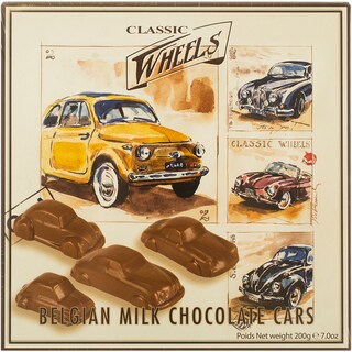 Wheels | Praline de ciocolata cu lapte in forma de masinute 200g