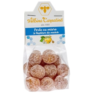 Albina Carpatina | Supliment alimentar perle cu miere si laptisor de matca 100g