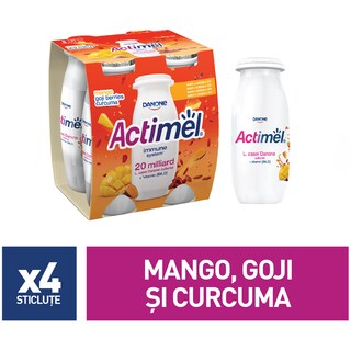 Actimel | Iaurt cu mango, curcuma si goji 4x100ml
