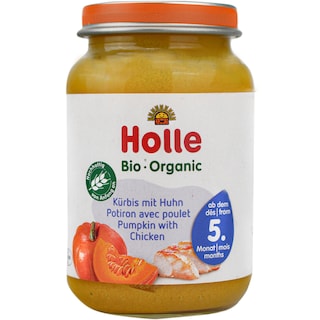 Holle | Bio | Piure eco cu dovleac si carne de pui 190g