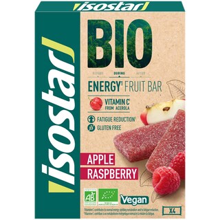 Isostar | Jeleu energizant bio cu mere si zmeura 4x25g