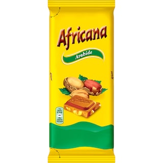Africana | Ciocolata cu lapte si arahide 90g