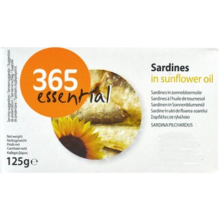 365 | Sardine in ulei de floarea-soarelui 125g