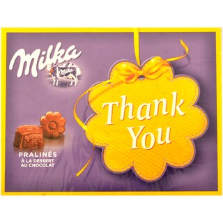 Milka | Thank You | Praline de ciocolata cu lapte umplute cu crema de cacao 120g