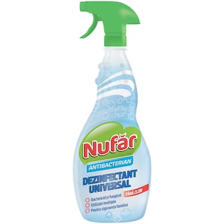 Nufar | Dezinfectant universal antibacterian cu pulverizator 750ml