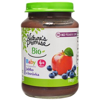 Nature's Promise Bio Baby | Piure bio de mere si afine, +4 luni 190g