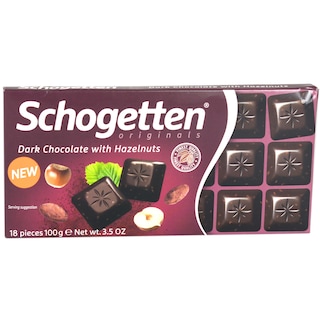 Schogetten | Ciocolata amaruie cu alune 100g