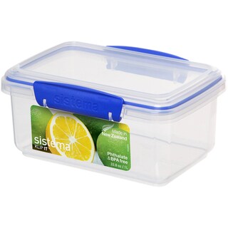 Sistema | Klip It | Caserola alimente dreptunghiulara cu capac, 1L