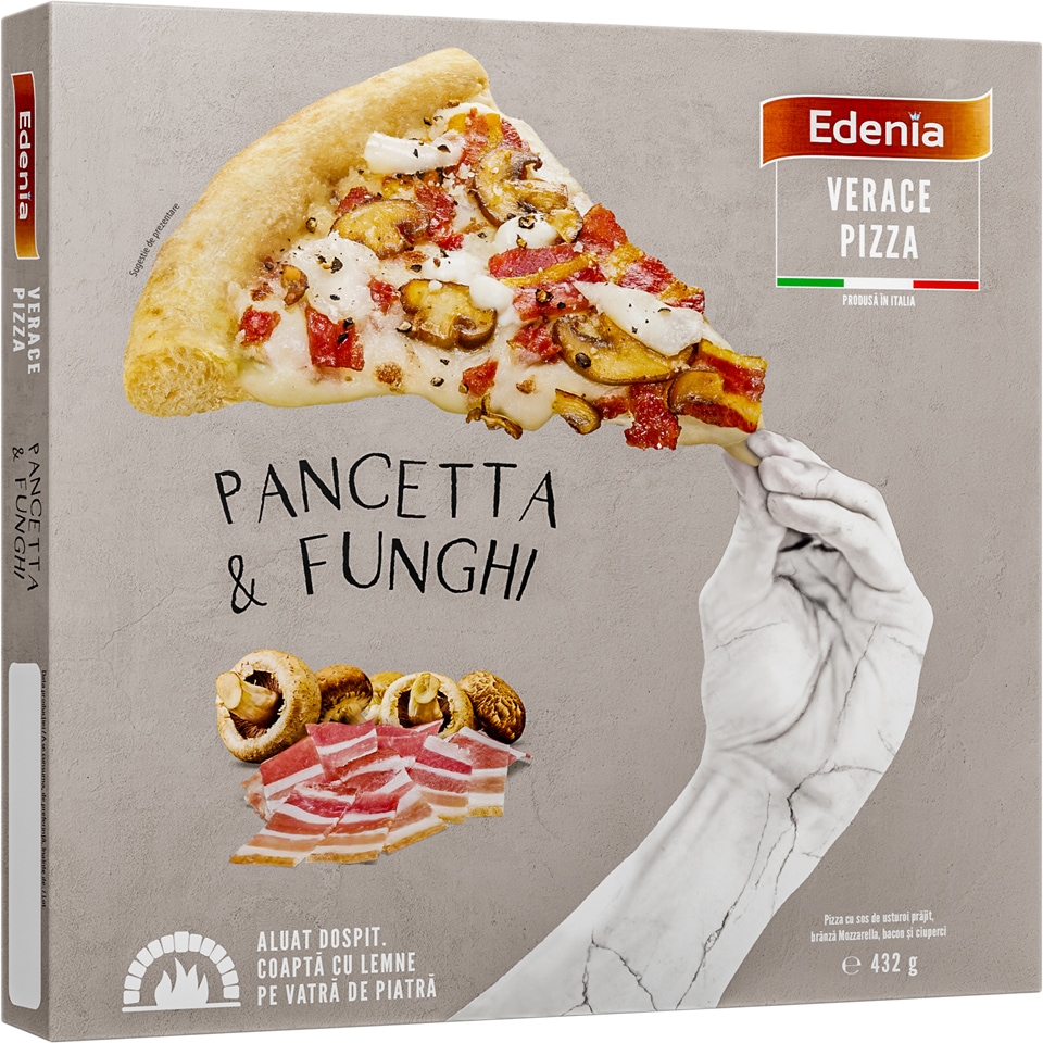 Edenia Pizza Pancetta & Funghi 432g Megaimage