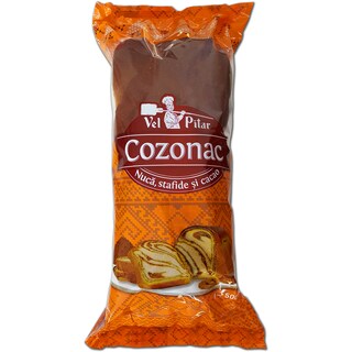Vel Pitar | Cozonac cu nuca si stafide 500g
