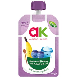 Annabel Karmel | Piure bio banane, afine si iaurt 100g