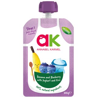 Annabel Karmel | Piure bio banane, afine si iaurt 100g