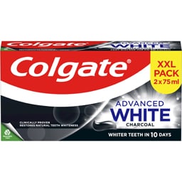 Colgate | Pasta de dinti Advanced White Charcoal 2x75ml