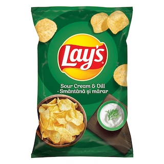 Lay's | Chips cu gust de smantana si marar 200g