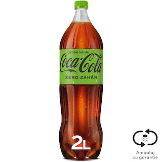 Coca-Cola Zero Zahar | Bautura racoritoare carbogazoasa lime 2L
