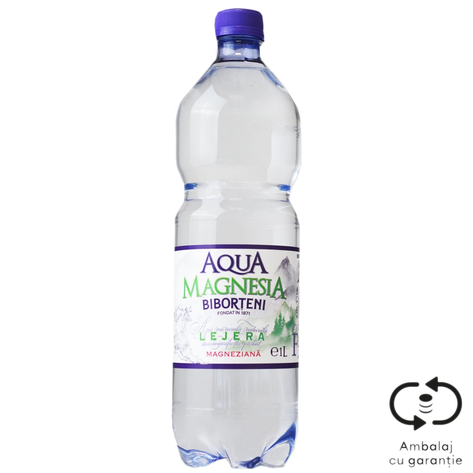 Aqua Magnesia | Apa minerala naturala carbogazoasa lejera magneziana 1L ...