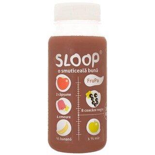 Sloop | Smoothie cu capsuni, zmeura, banana, coacaze negre si mar 200ml