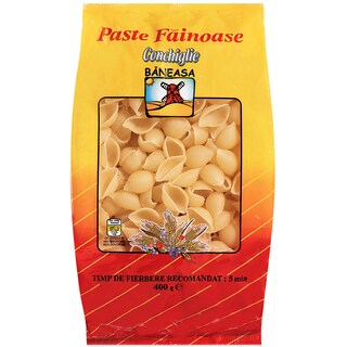 Baneasa | Paste fainoase Conchiglie fara ou 400g