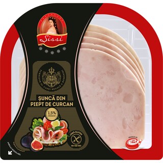 Sissi | Sunca din piept curcan feliata 170g