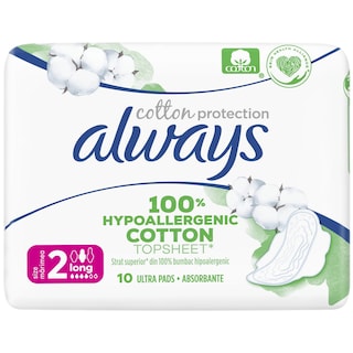 Always | Cotton Protection | Absorbante marimea 2 Long, 10 bucati