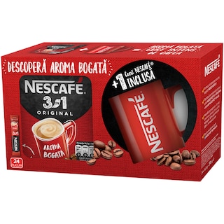 Nescafe | Cana + cafea instant Original  24x16.5g