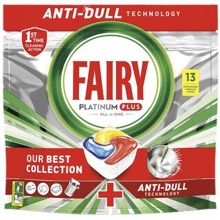Fairy | Platinum Plus | Detergent de vase lemon 13 capsule
