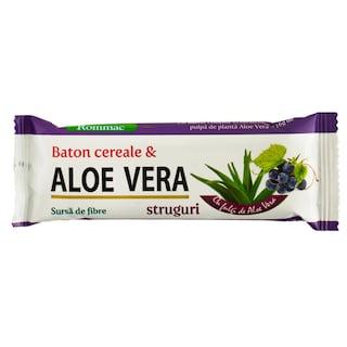 Rommac | Baton cu aloe vera si struguri 40g