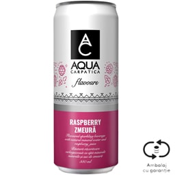 Apa minerala naturala carbogazoasa cu suc de zmeura 330ml